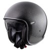 Premier Vintage Evo U 9 Glitter Silver Open Face Helmet Black