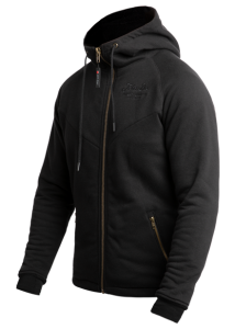 John Doe XTM® Hoodie V3 Herren Motorradjacke Kapuzenjacke Schwarz