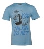 Rusty Stitches Herren T-Shirt Talking To Me Blau