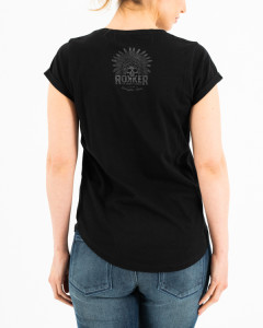 Rokker Indian Bonnet Black Lady T-Shirt XL
