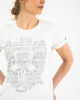 M Rokker Lady Wings Classic White T-Shirt
