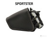 5 Liter Deemeed Outsider Sporty Vintage Black / Ecru Stitching Motorradtasche Dreieckstasche Seitentasche