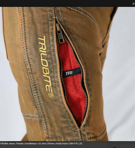 Trilobite Parado Motorcycle Pants Slim Fit Jeans Brown