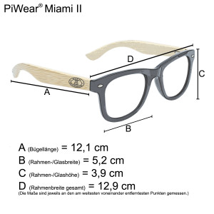 PiWear® Miami II 24DCL Photochromatic Sonnenbrille -...