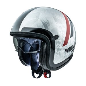 Premier Vintage Platinum DO DR 92 Open Face Helmet Silver