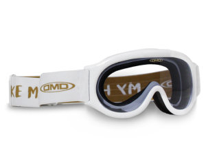 DMD Ghost Goggle Weiß Visierbrille für DMD Helme leicht getönt für viele Jethelme und Retro Crosshelme