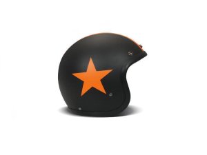 DMD Vintage Star Orange Jethelmet Helmet ECE 22.05
