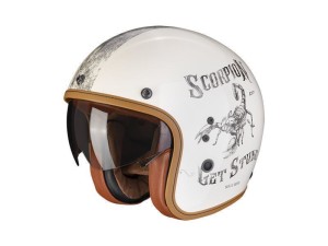 Scorpion Belfast Evo PIQUE Creme Open Face Helmet
