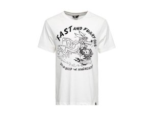 King Kerosin Fast And Furry Herren T-Shirt Off White