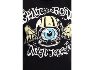 Queen Kerosin Retro Helmet Damen T-Shirt Black