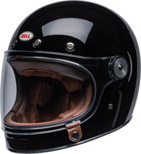 Bell Bullitt Gloss Black Retro Integralhelm Helm Motorradhelm ECE 22.05 Schwarz