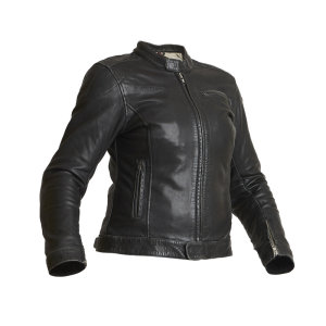 Halvarssons Orsa Damen Lederjacke Schwarz