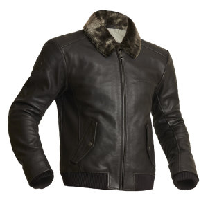 Halvarssons Torsby Herren Lederjacke Jacke Motorradjacke...