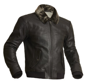 58 Halvarssons Torsby Herren Lederjacke Braun