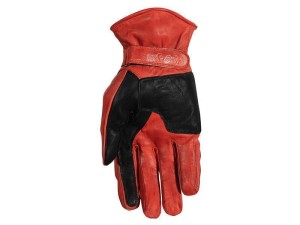 Rusty Stitches Johnny Red Black Men Motorcycle Gloves 2XL