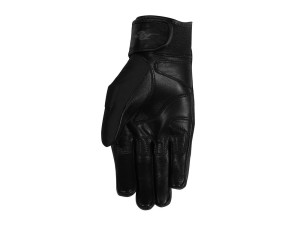 Rusty Stitches Christine Black Women Leather Motorcycle Gloves