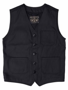 4XL Pike Brothers 1937 Roamer Vest Elephant Skin Black 