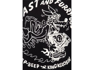 King Kerosin Fast And Furry Herren T-Shirt Black