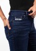 John Doe Betty High Dark Blue Used XTM® Ladies Motorcycle Pants Jeans W25 L30