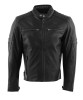 Rusty Stitches Jari V2 Black Men Leather Motorcycle Jacket