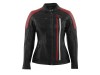 Rusty Stitches Alice Black White Red Women Leather Motorcycle Jacket