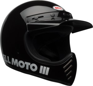Bell Moto 3 Classic Black Retro Off-Road Helmet Full Face...