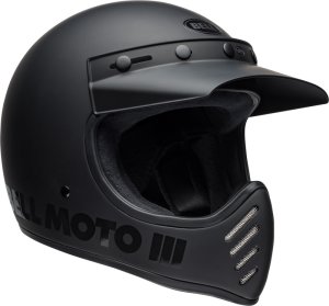 Bell Moto 3 Classic Blackout Retro Off-Road Helmet...