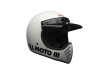 Bell Moto 3 Classic White Retro Crosshelm Motorradhelm Helm ECE 22.06