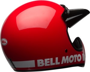 Bell Moto 3 Classic Red Retro Crosshelm Motorradhelm Helm ECE 22.06