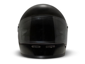 DMD Rivale Solid Black Retro Integralhelm Motorradhelm Helm ECE 22.05 Schwarz