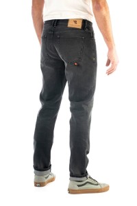 Riding Culture Tapered Slim Black Men Motorcycle Jeans Pants