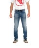 Riding Culture Tapered Slim Light Blue Men Motorcycle Jeans Pants