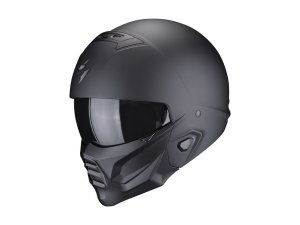 Scorpion Exo-Combat II SOLID Matt Black Open Face Helmet...