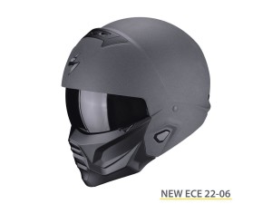 Scorpion Exo-Combat II Graphite Open Face Helmet ECE 22.06