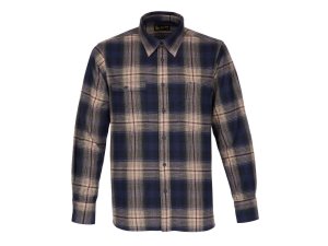 Pike Brothers 1937 Roamer Shirt Flannel Blue Beige Check