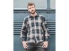 Pike Brothers 1937 Roamer Shirt Flannel Blue Beige Check