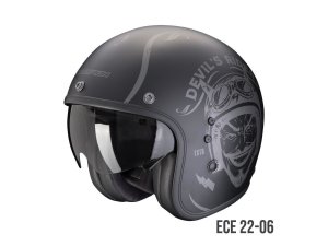 Scorpion Belfast Evo ROMEO Matt Black Open Face Helmet