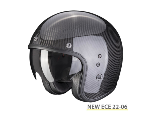 Scorpion Belfast Carbon Evo SOLID Black Open Face Helmet