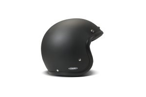 DMD Retro Matt Black Open Face Helmet ECE 22.06