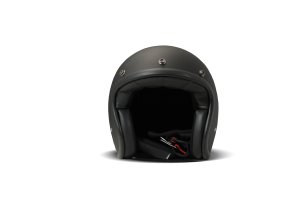 DMD Retro Matt Black Jethelm Helm Motorradhelm ECE 22.06