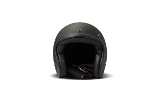 XL 59 cm DMD Retro Matt Black Jethelm Helm Motorradhelm...