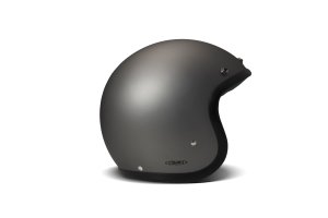 DMD Retro Mattt Grey Open Face Helmet ECE 22.06