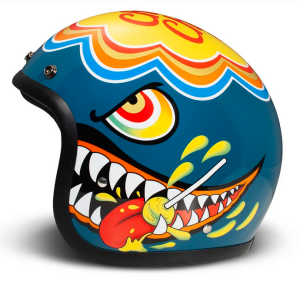DMD Retro Lollipop Jethelm Chupa ChupsHelm Motorradhelm ECE 22.06