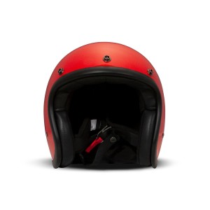 DMD Retro Red Jethelm Helm Motorradhelm ECE 22.06