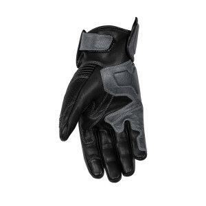 Rusty Stitches Zeke Black Grey Motorcycle Gloves