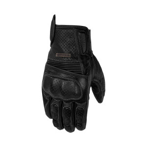 Rusty Stitches Clyde V2 Black Motorcycle Gloves Men
