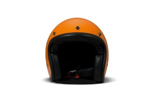 DMD Retro Orange Jethelm Helm Motorradhelm ECE 22.06