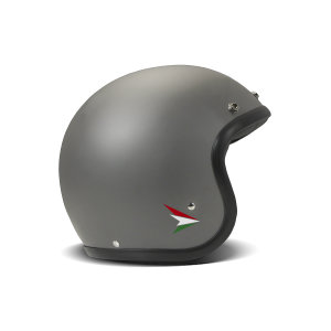 DMD Retro Ita Grey Open Face Helmet ECE 22.06