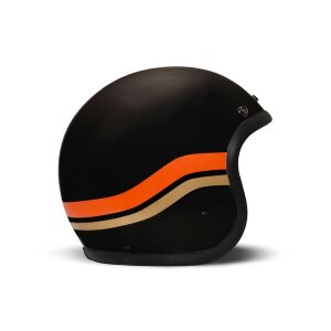 DMD Retro Sunset Matt Black Jethelm Helm Motorradhelm ECE...