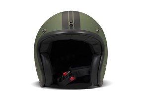 DMD Retro Star Green Open Face Helmet ECE 22.06